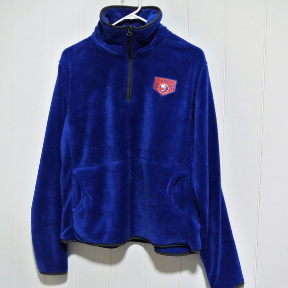 NHL New York Islanders thick soft fleece pullover jacket XL - Picture 1 of 3